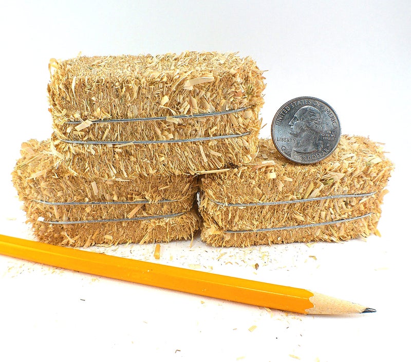 Meyer Imports Mini Hay Bales - Small - (Pack of 12) Small Decorative Hay â€“ for Craft/Farm/Halloween/Table Decoration - 2.5 x 1 Inches Each - Image 3